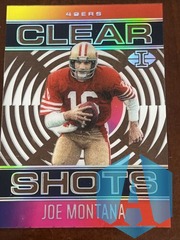 2021 Panini Illusions Joe Montana Black Clear Shots Opal #CS-12 49ers